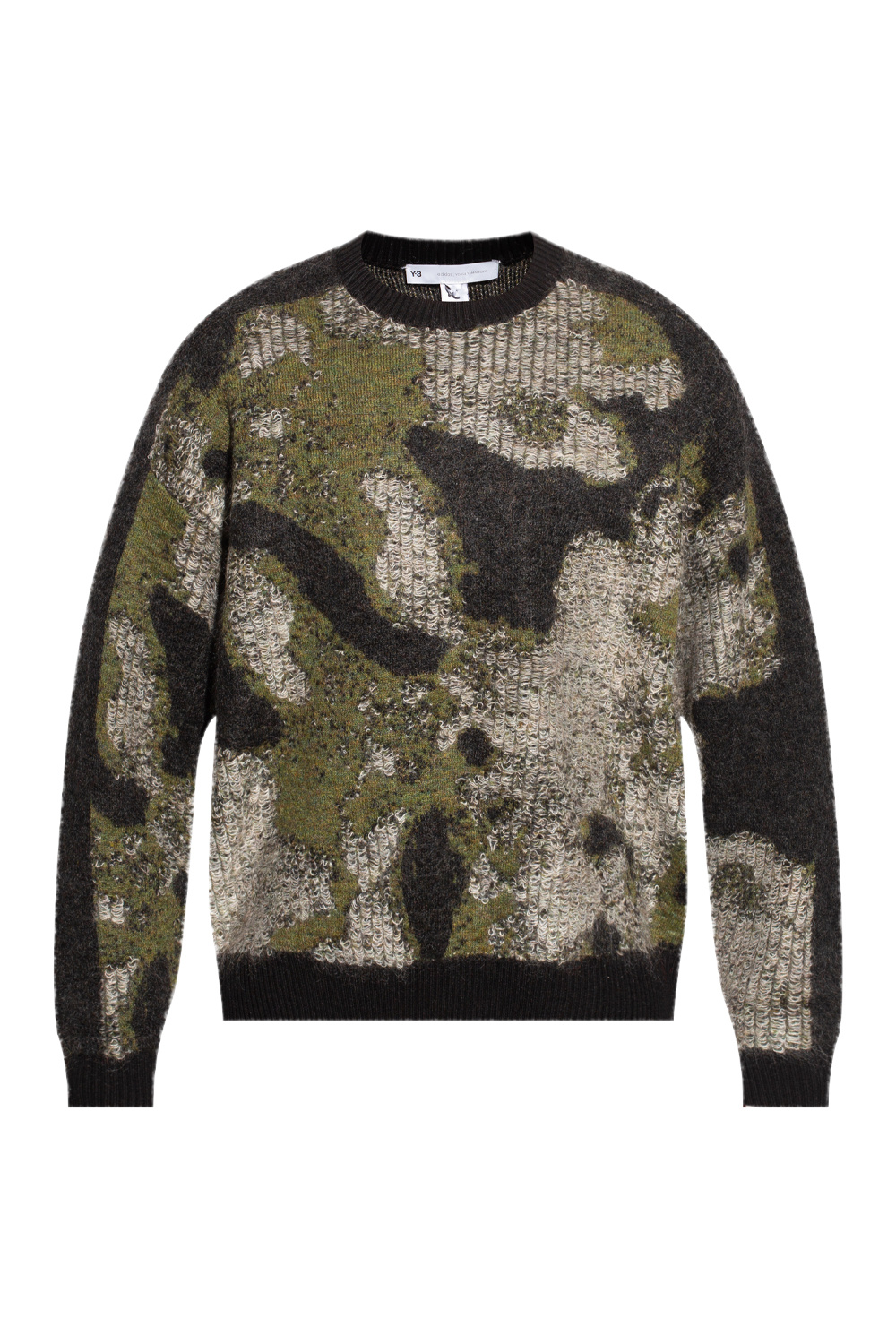 Y-3 Yohji Yamamoto Sweater with textured insert | Men's Clothing